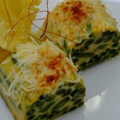 Sajtos-tejfölös zöldbabtekercs Sajtos-tejfölös zöldbabtekercs
