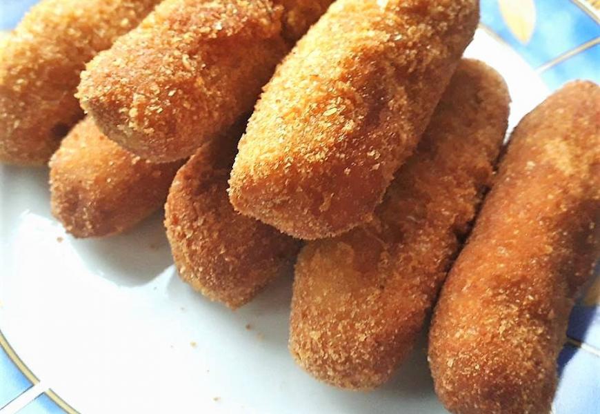Burgonyás sajt krokett Burgonyás sajt krokett