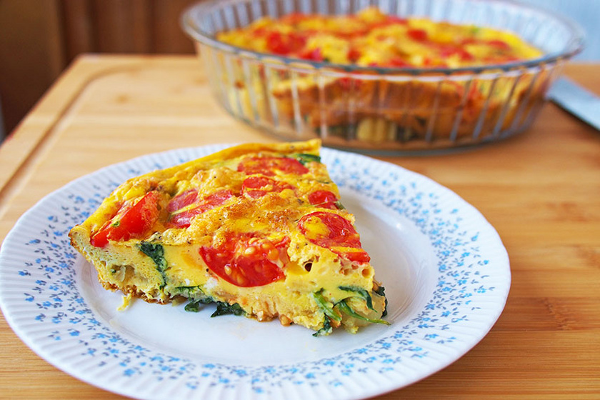 Paradicsomos frittata Paradicsomos frittata