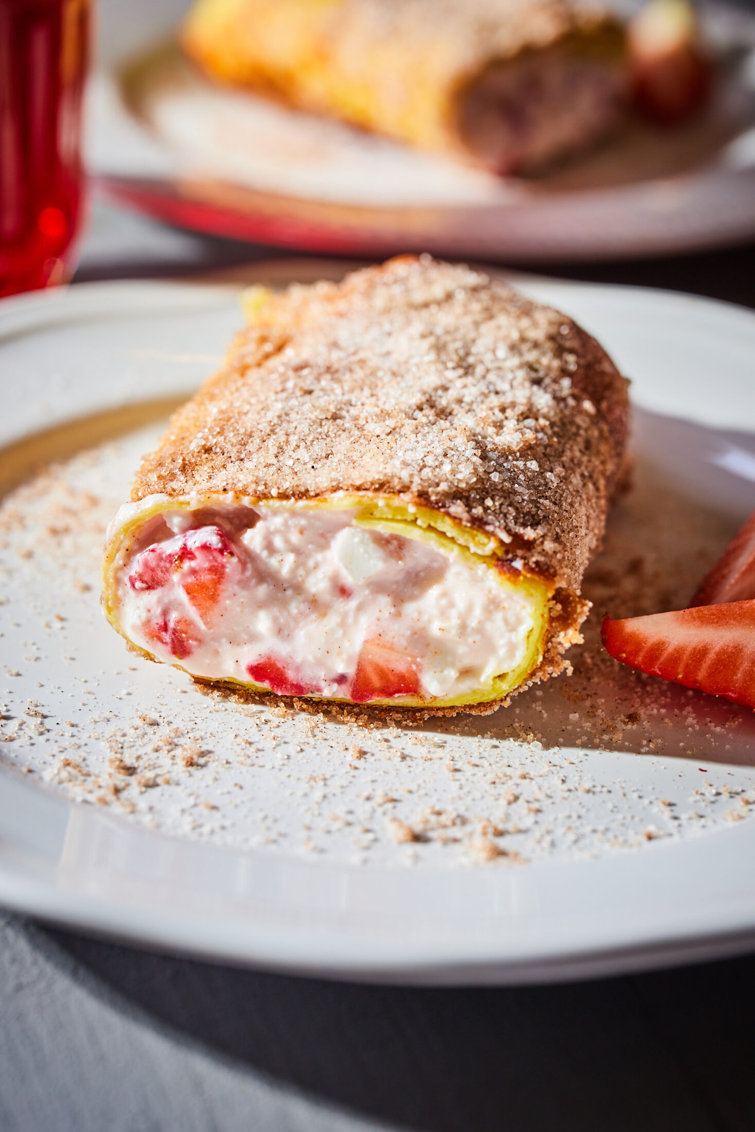 Epres-túrós chimichanga Epres-túrós chimichanga