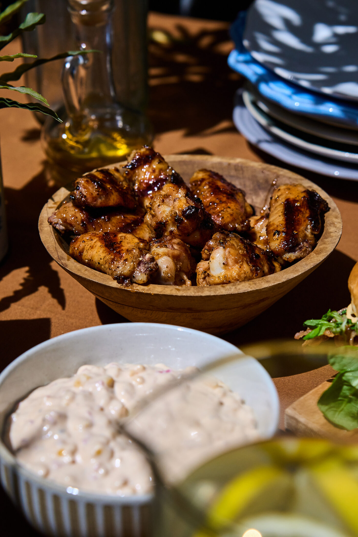 Mézes-mustáros grillezett csirkeszárny Mézes-mustáros grillezett csirkeszárny