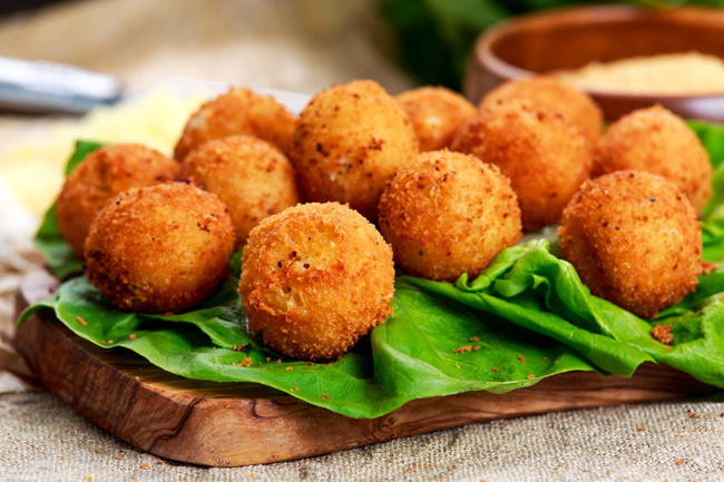 Sajtos-petrezselymes arancini Sajtos-petrezselymes arancini