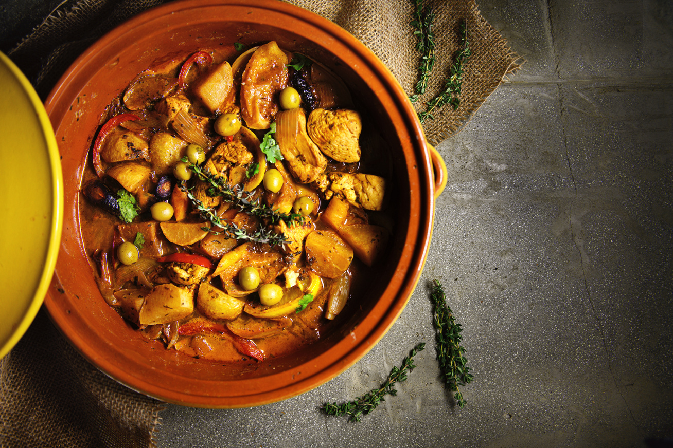 Zöldséges, csirkés tagine Zöldséges, csirkés tagine